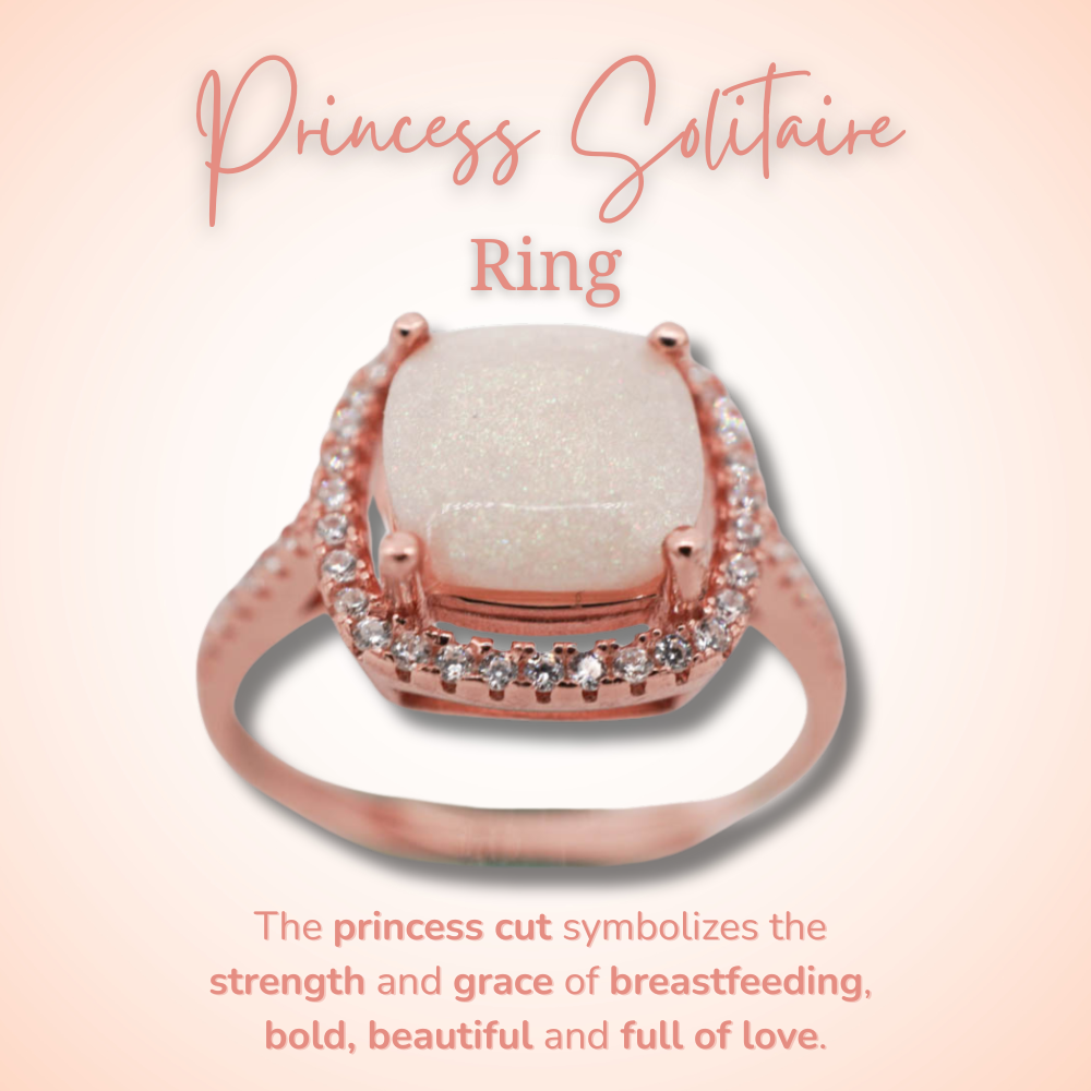 Princess Breastmilk Solitaire Ring