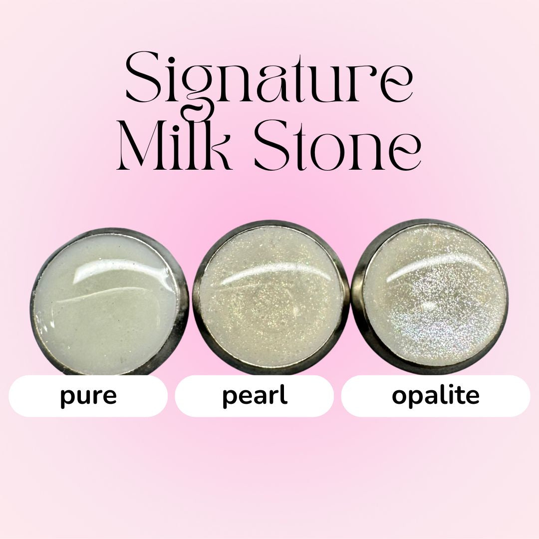 Halo Solitaire Breastmilk Ear Studs