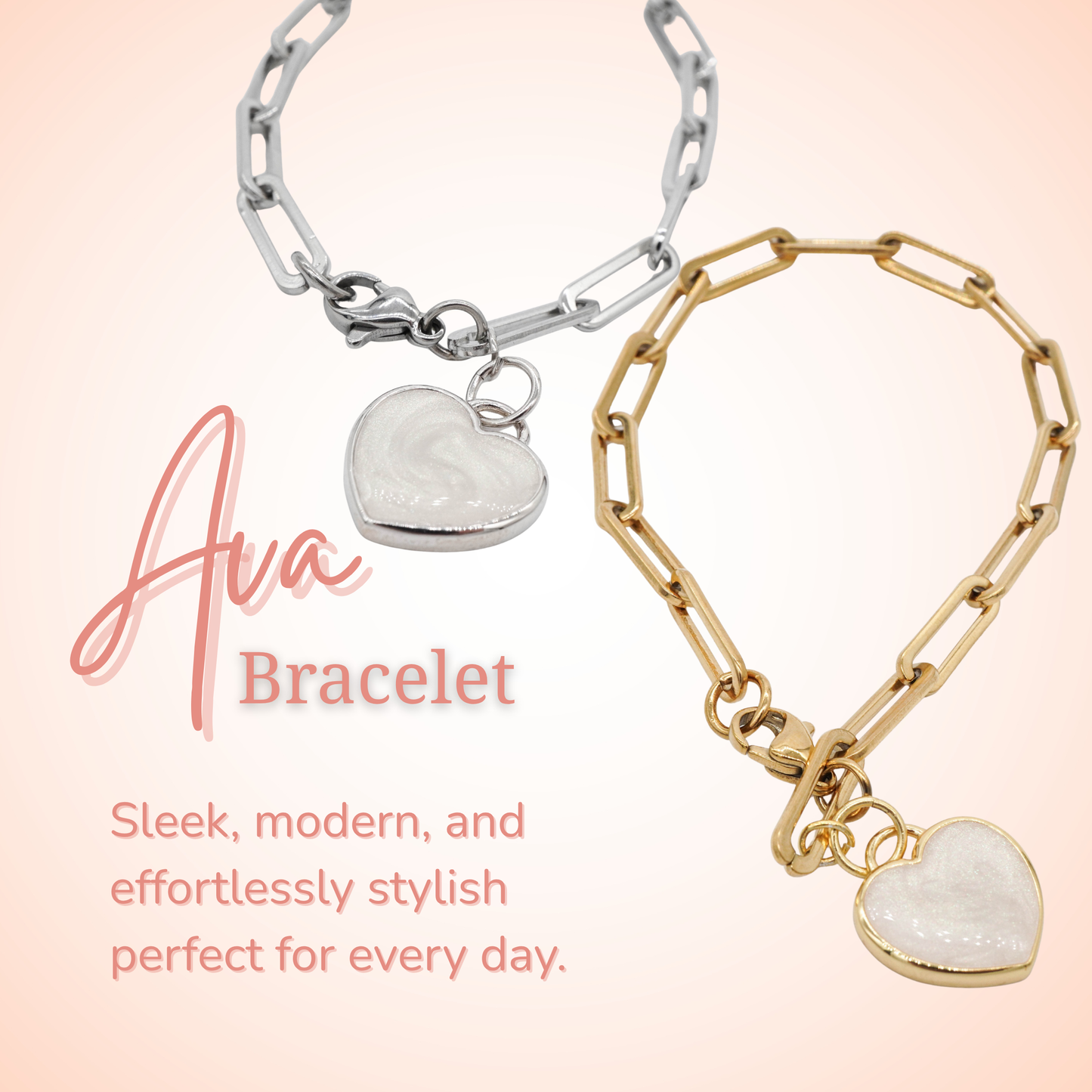 Ava Heart Breastmilk Bracelet