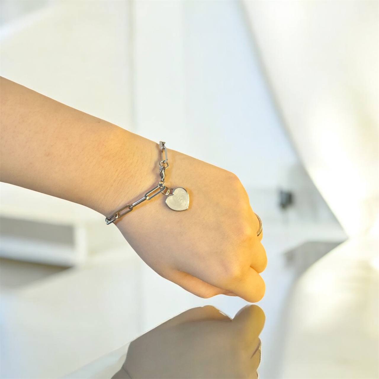 Ava Heart Breastmilk Bracelet