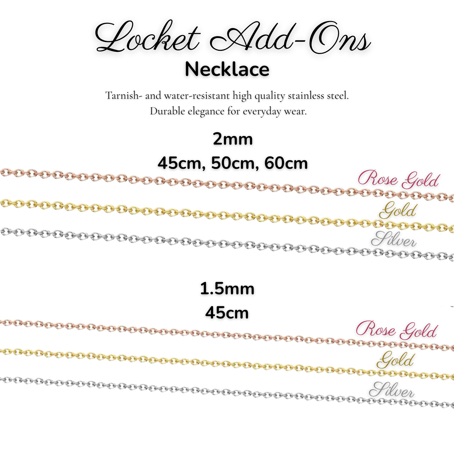 Signature Locket with Clear Background