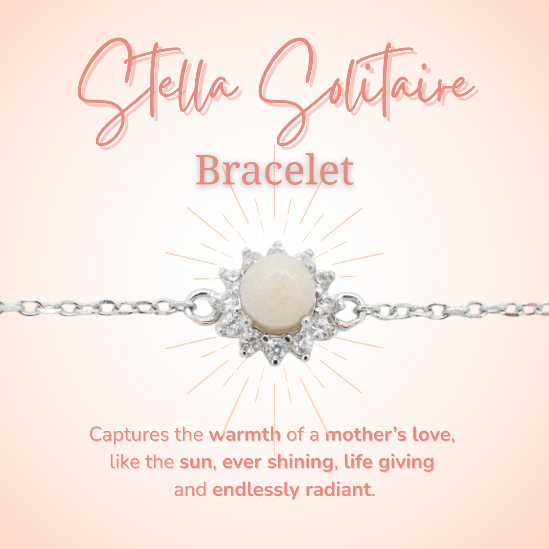 Stella Solitaire Breastmilk Bracelet