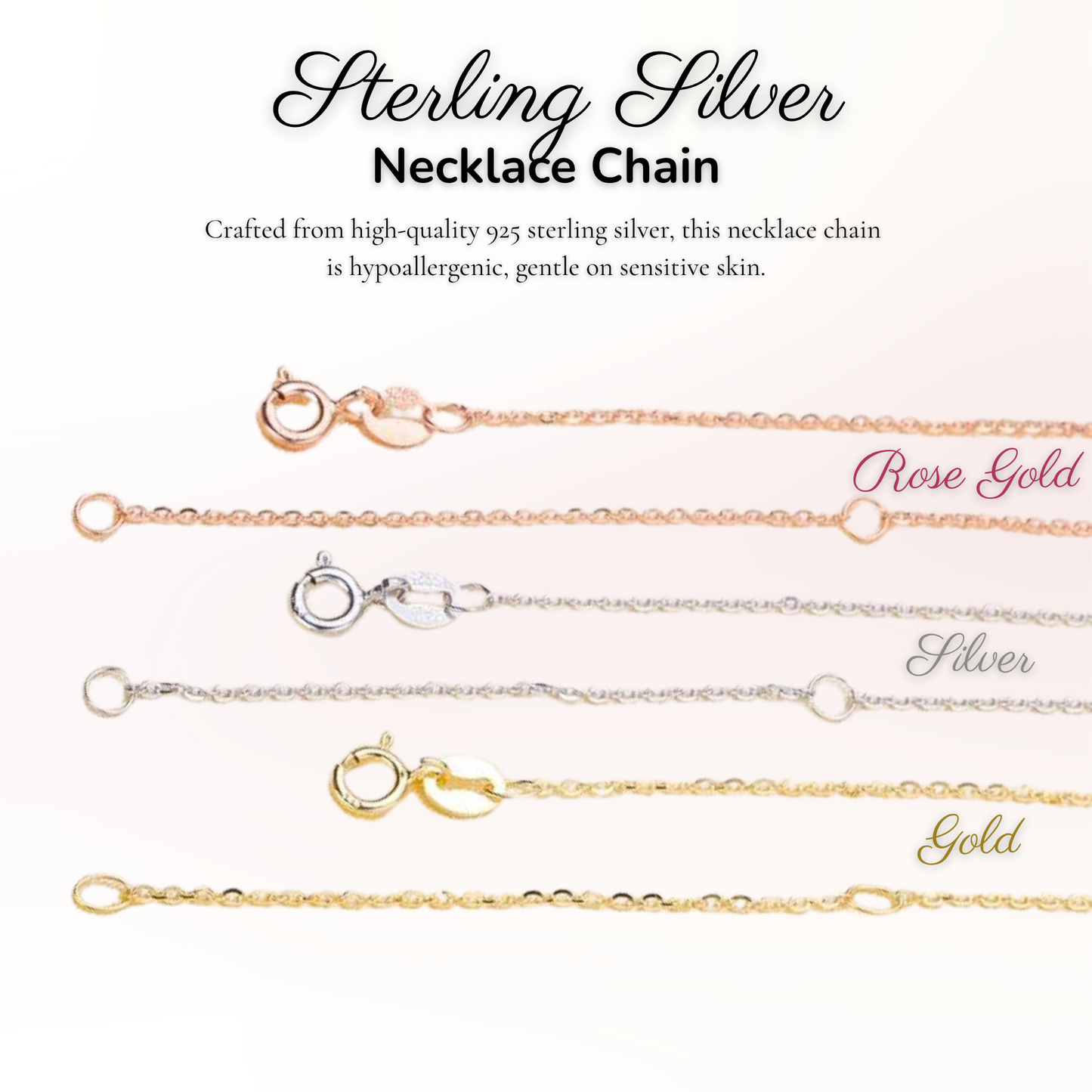 Add On | S925 Sterling Silver Necklace Chain