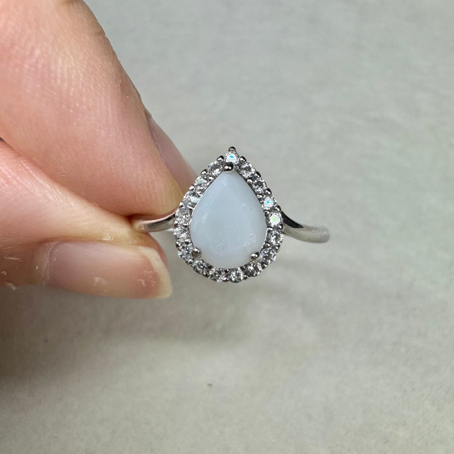Milk Drop Solitaire Breastmilk Ring