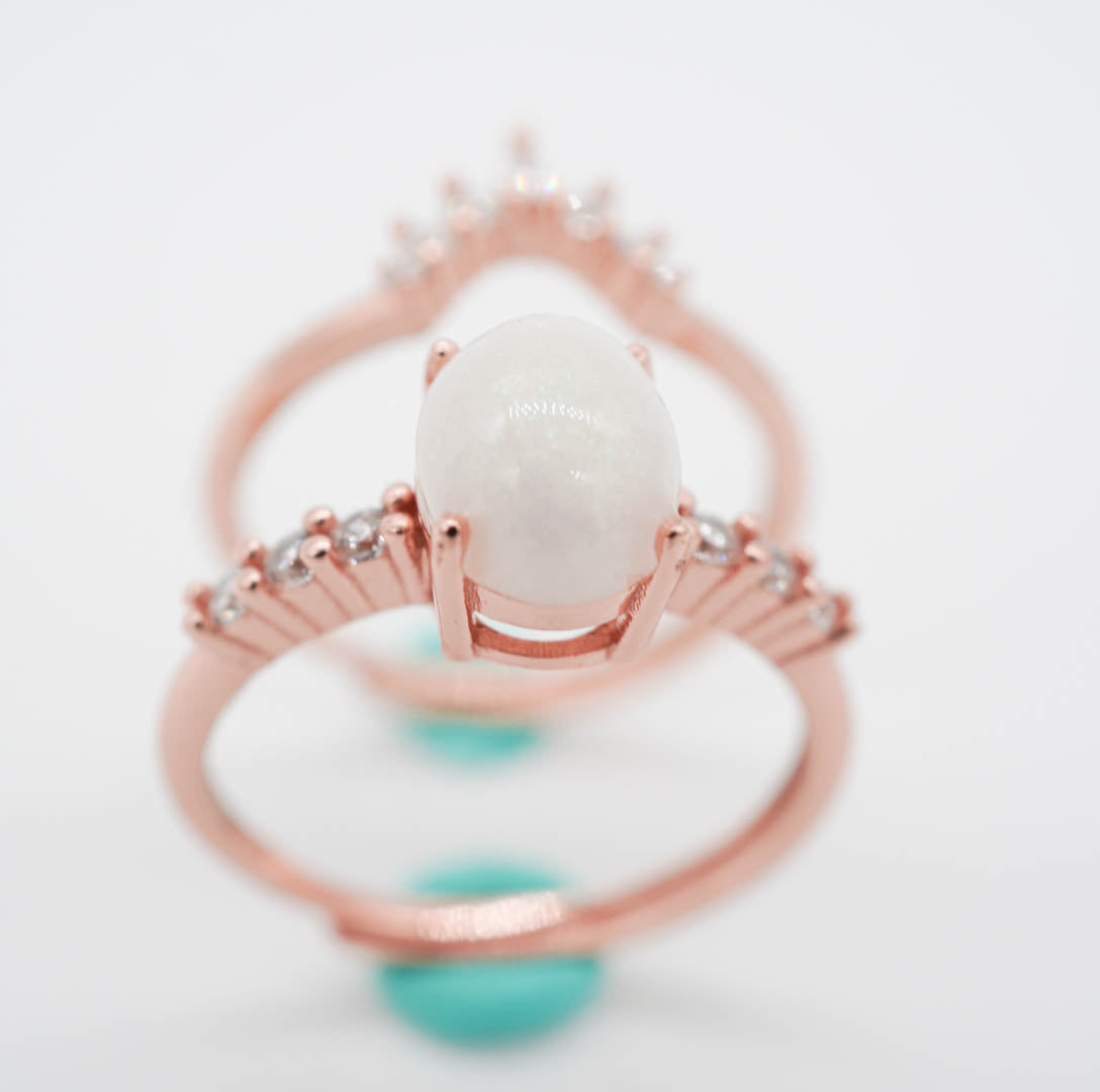Auristelle Solitaire Breastmilk Ring