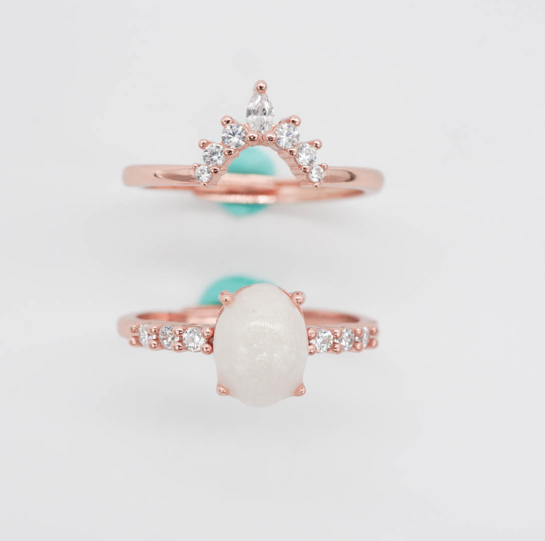 Auristelle Solitaire Breastmilk Ring