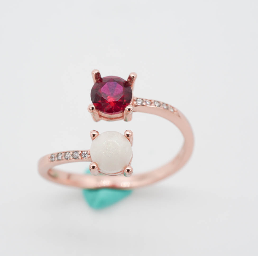 Signature Birthstone Breastmilk Ring