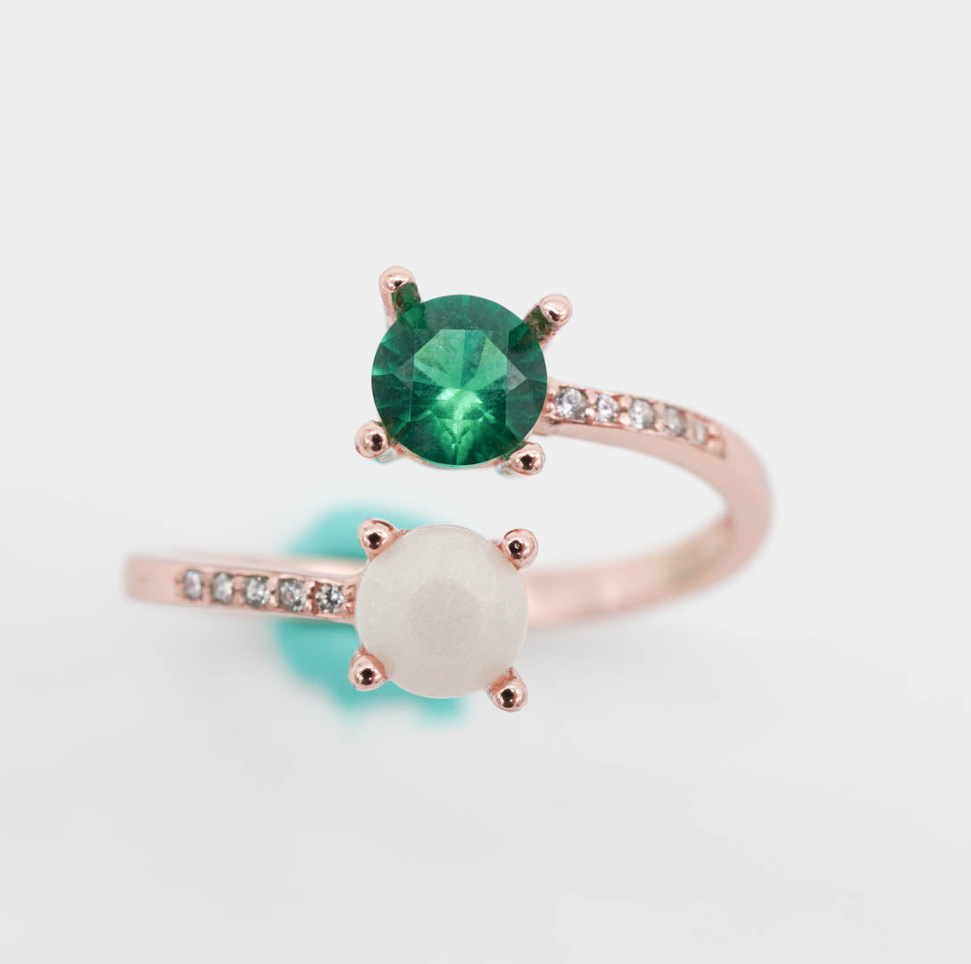Signature Birthstone Breastmilk Ring