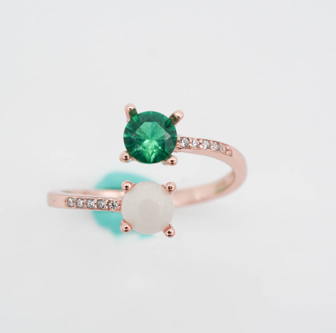 Signature Birthstone Breastmilk Ring