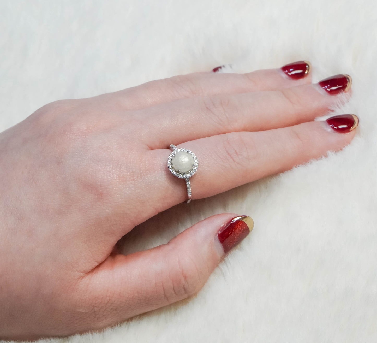 Classic Solitaire Breastmilk Ring