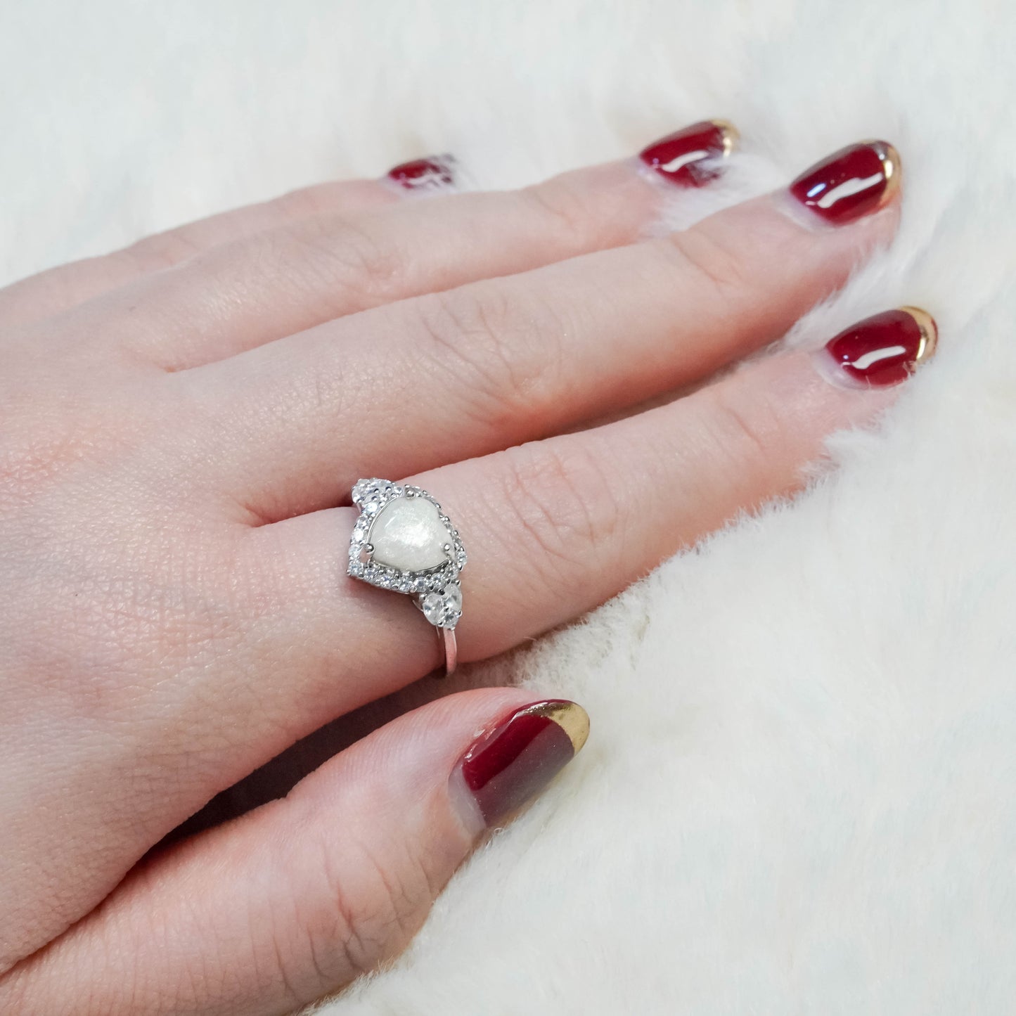Heart Solitaire Breastmilk Ring