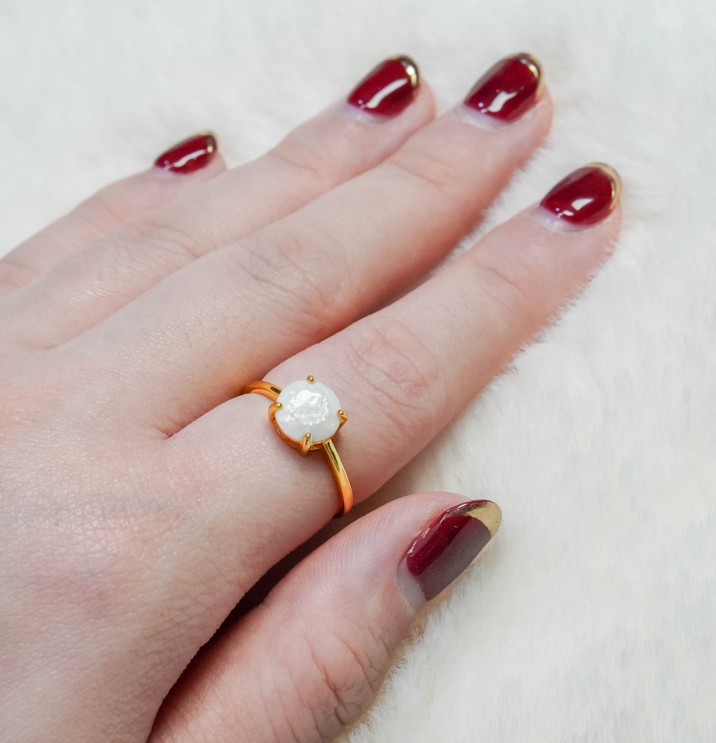 Pure Solitaire Breastmilk Ring