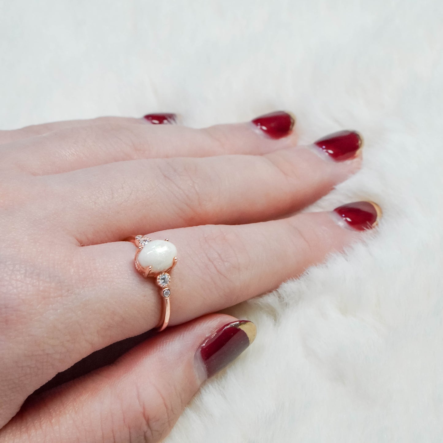 Aurora Solitaire Breastmilk Ring