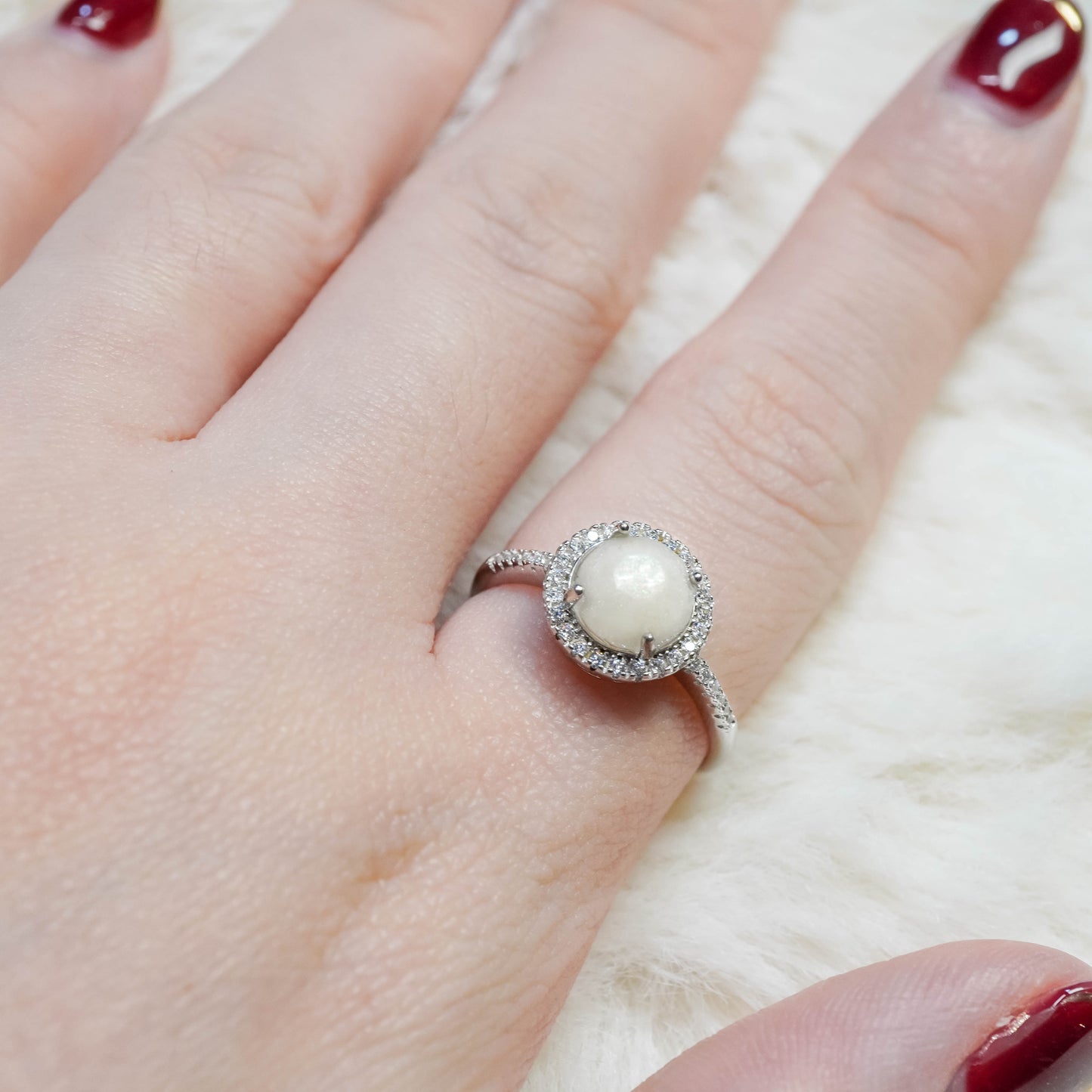 Classic Solitaire Breastmilk Ring