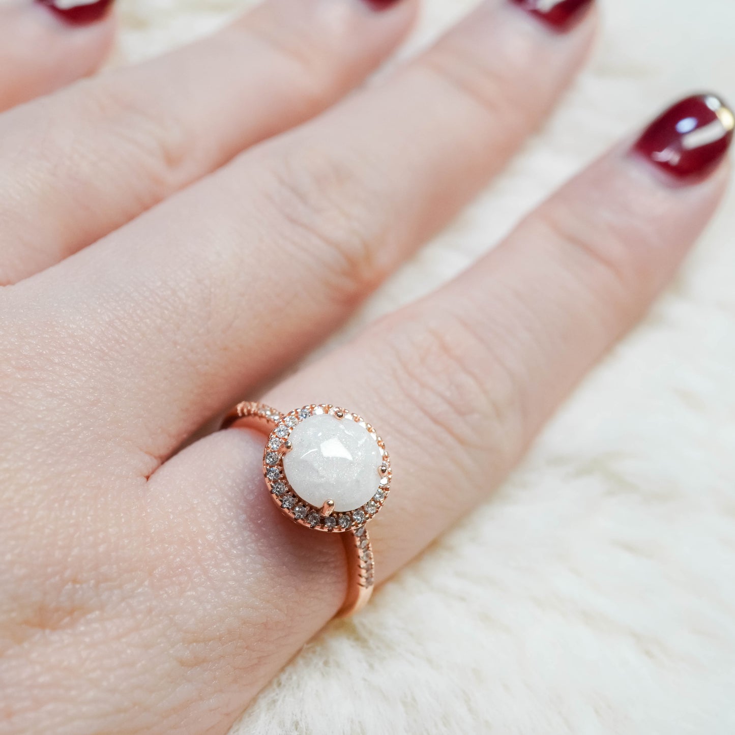 Classic Solitaire Breastmilk Ring