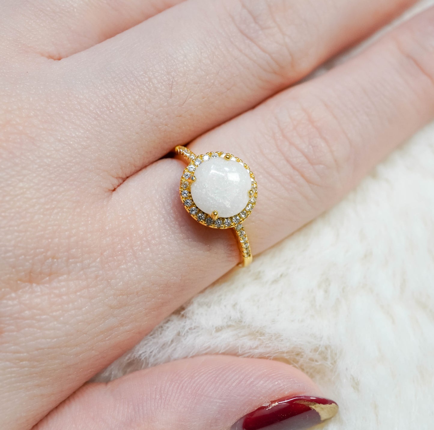 Classic Solitaire Breastmilk Ring