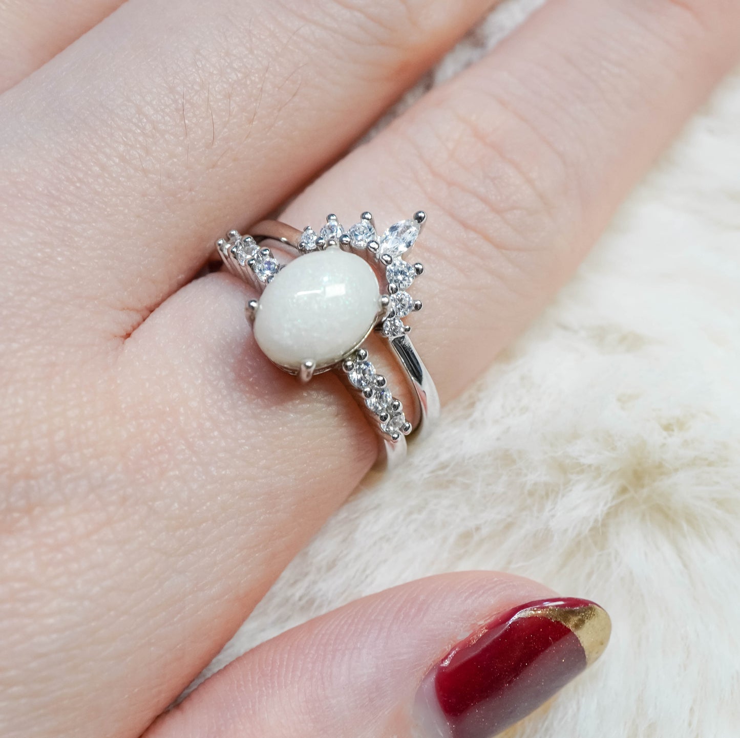 Auristelle Solitaire Breastmilk Ring