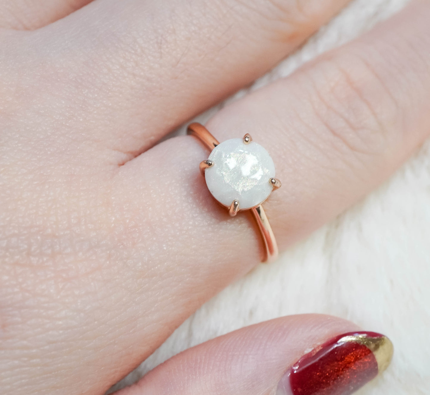 Pure Solitaire Breastmilk Ring
