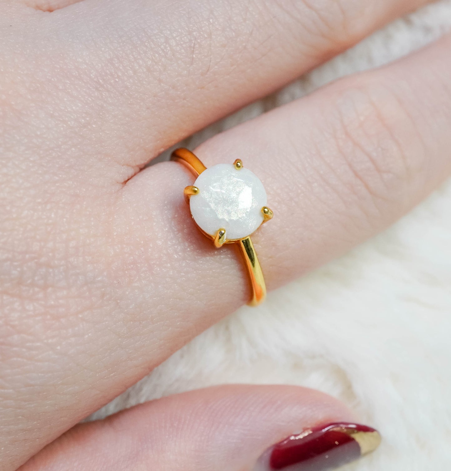 Pure Solitaire Breastmilk Ring