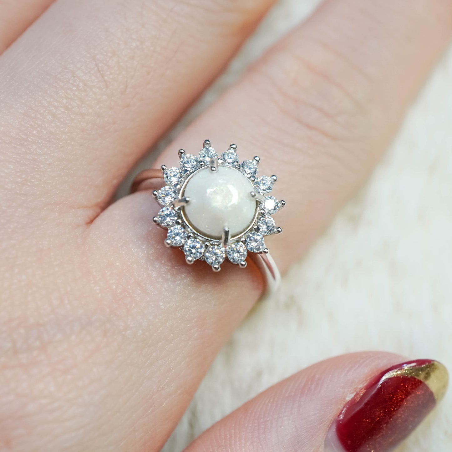 Stella Solitaire Breastmilk Ring