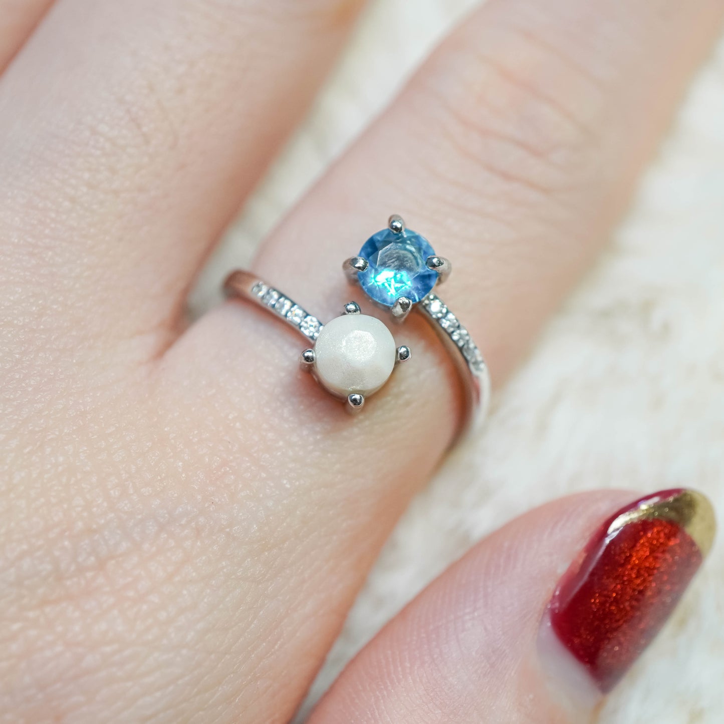 Signature Birthstone Breastmilk Ring