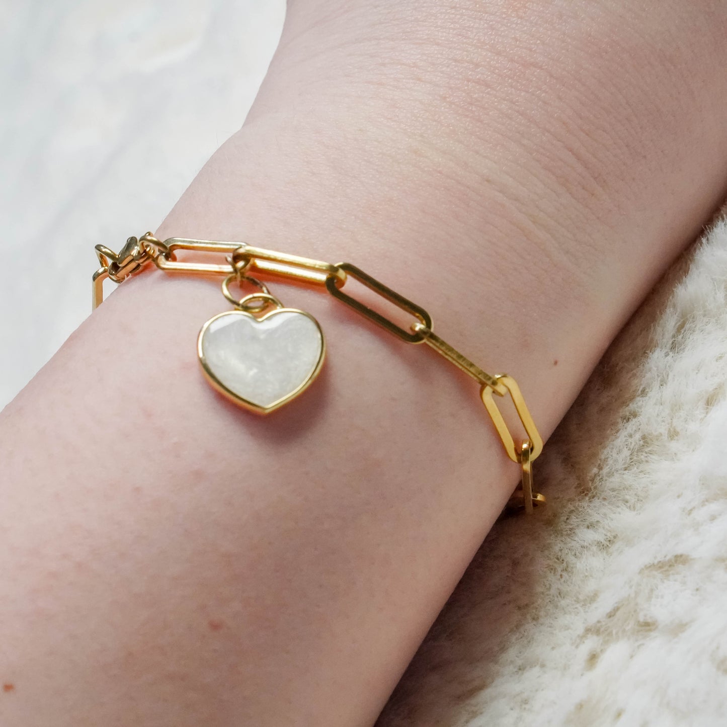 Ava Heart Breastmilk Bracelet