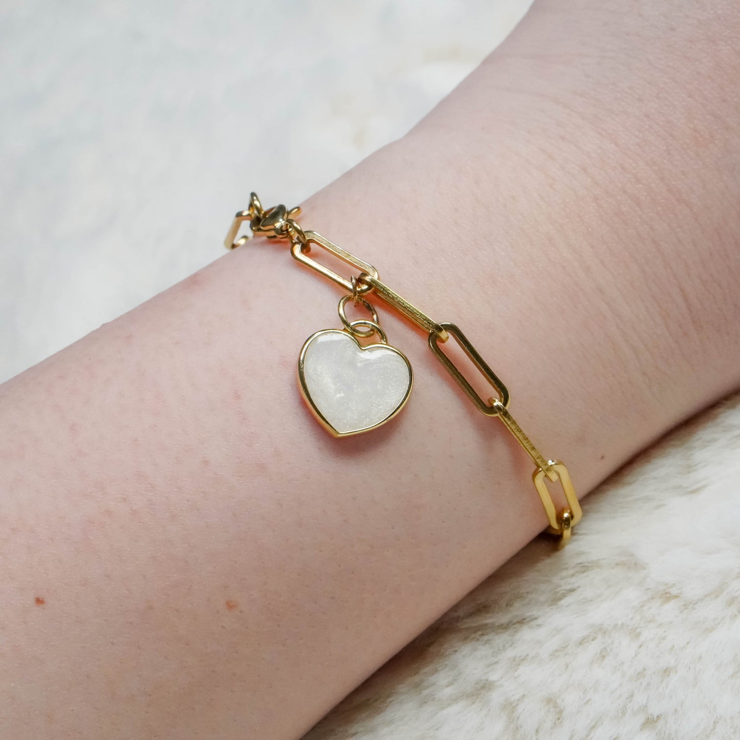 Ava Heart Breastmilk Bracelet