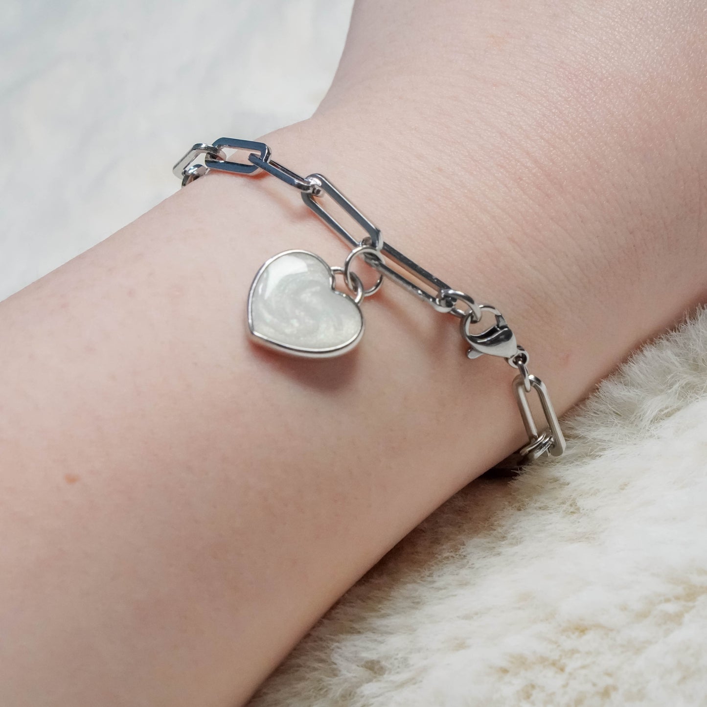 Ava Heart Breastmilk Bracelet