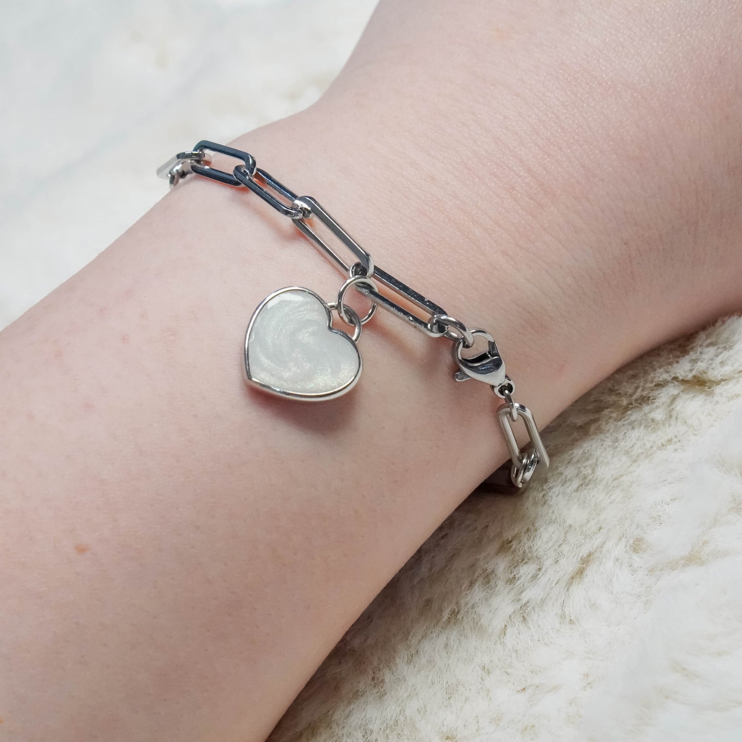 Ava Heart Breastmilk Bracelet