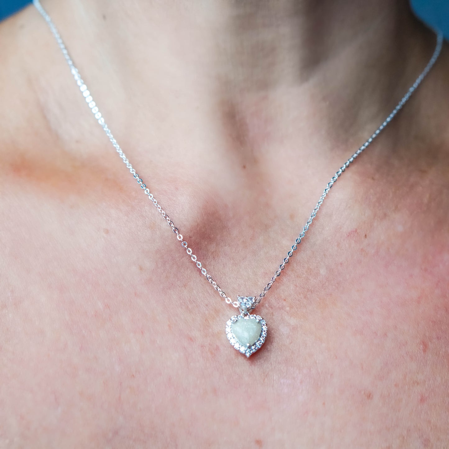 Heart Solitaire Breastmilk Pendant