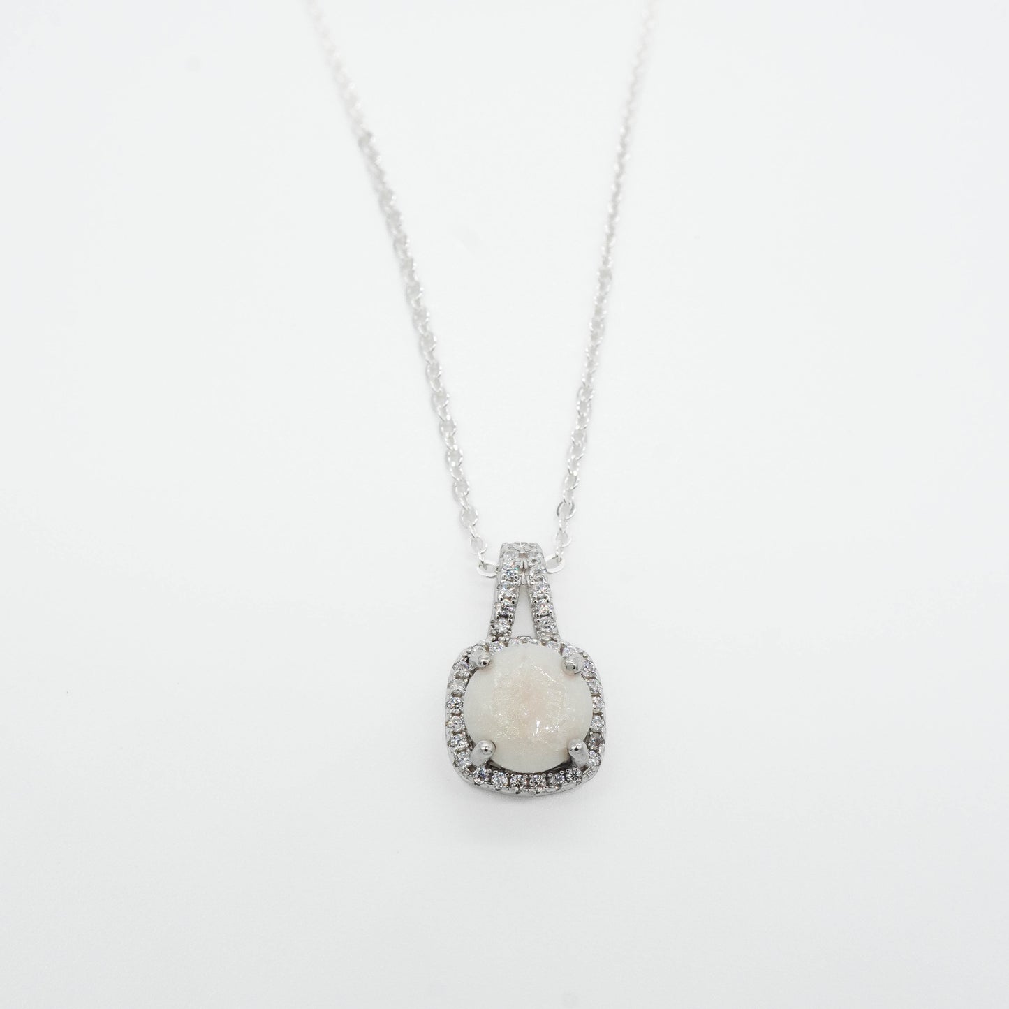 Princess Solitaire Breastmilk Pendant