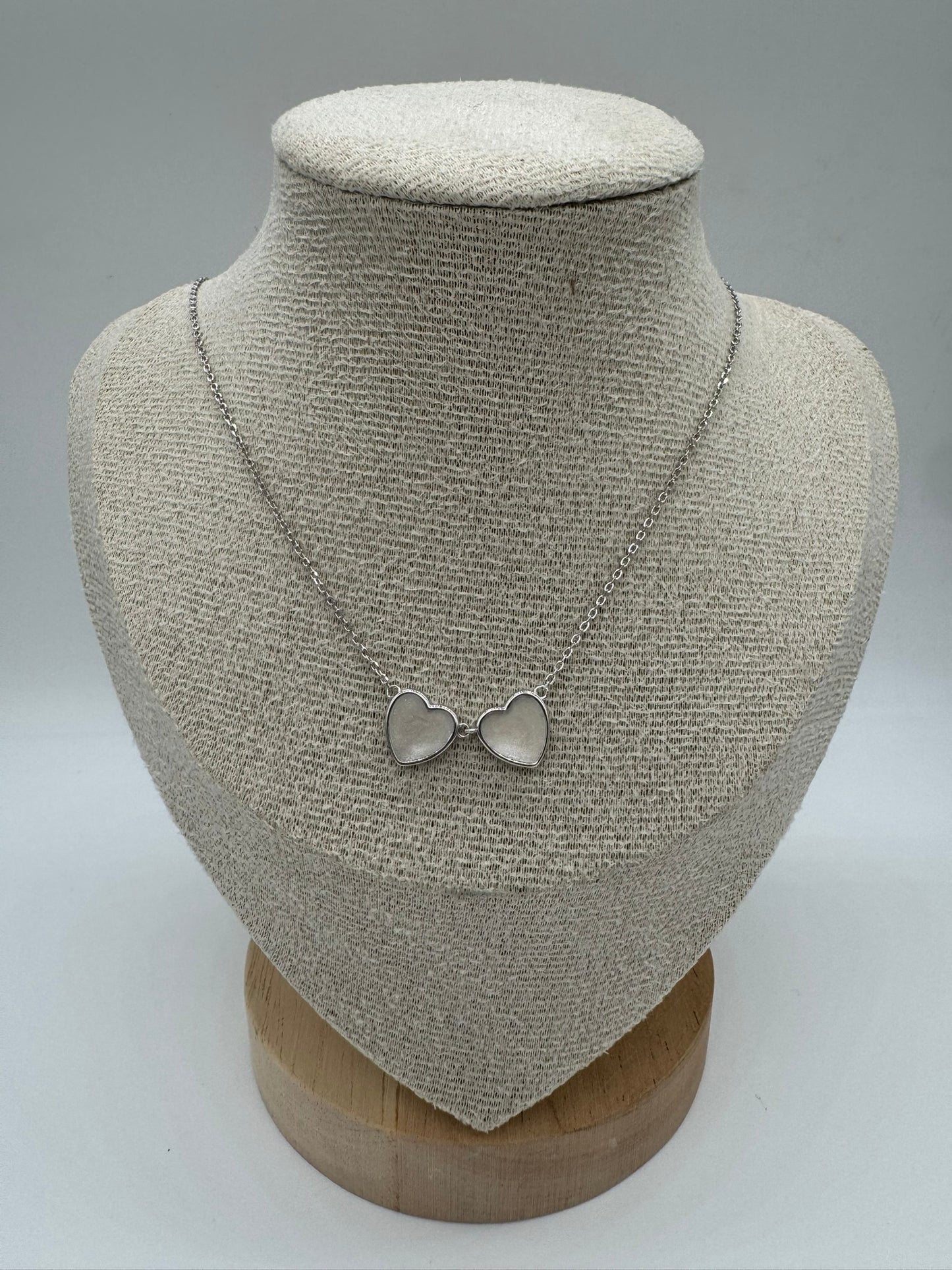 Twin Heart Breastmilk Necklace