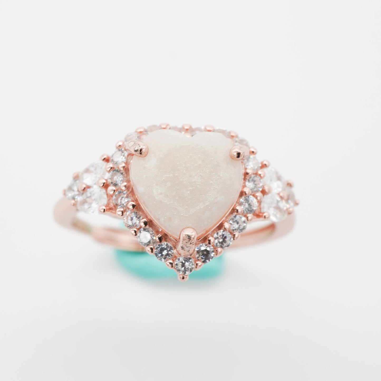 Heart Solitaire Breastmilk Ring