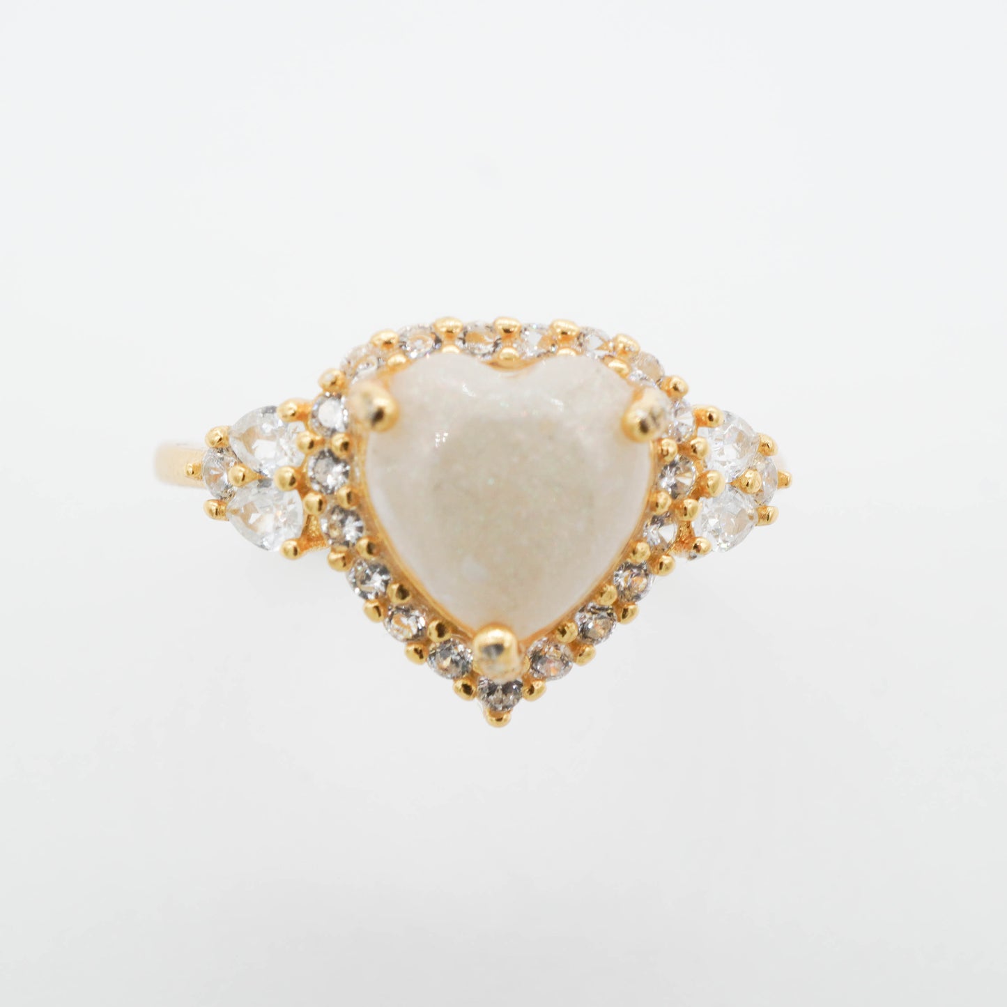 Heart Solitaire Breastmilk Ring