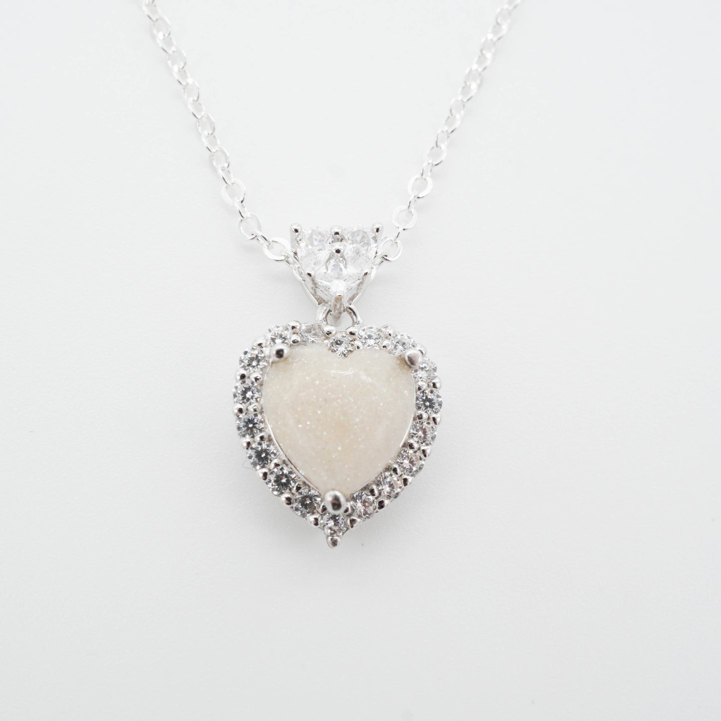 Heart Solitaire Breastmilk Pendant