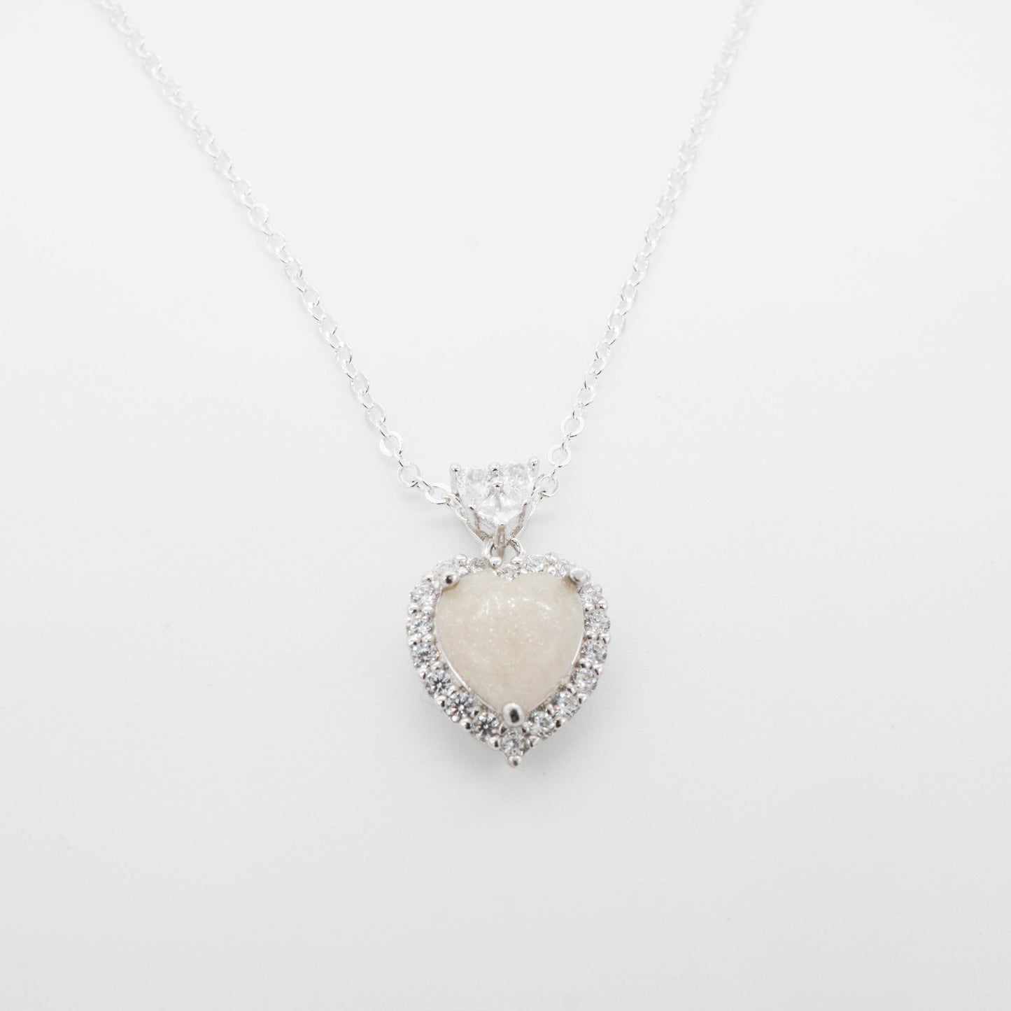 Heart Solitaire Breastmilk Pendant