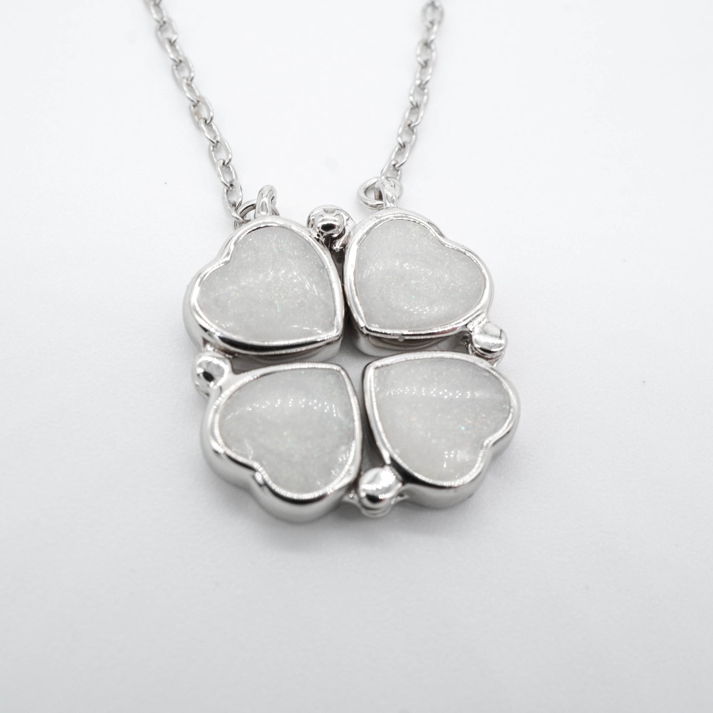 Clover Heart Breastmilk Necklace