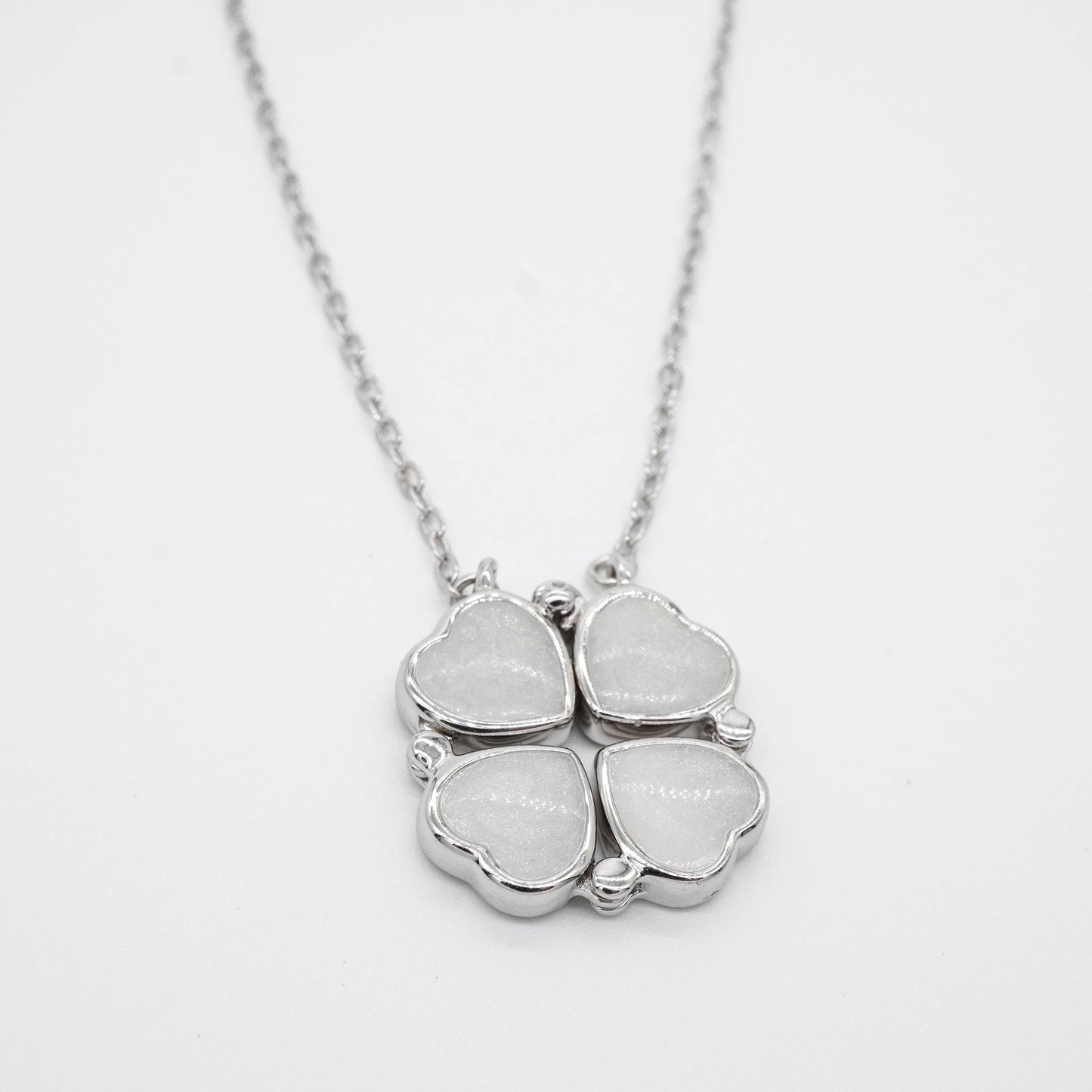 Clover Heart Breastmilk Necklace