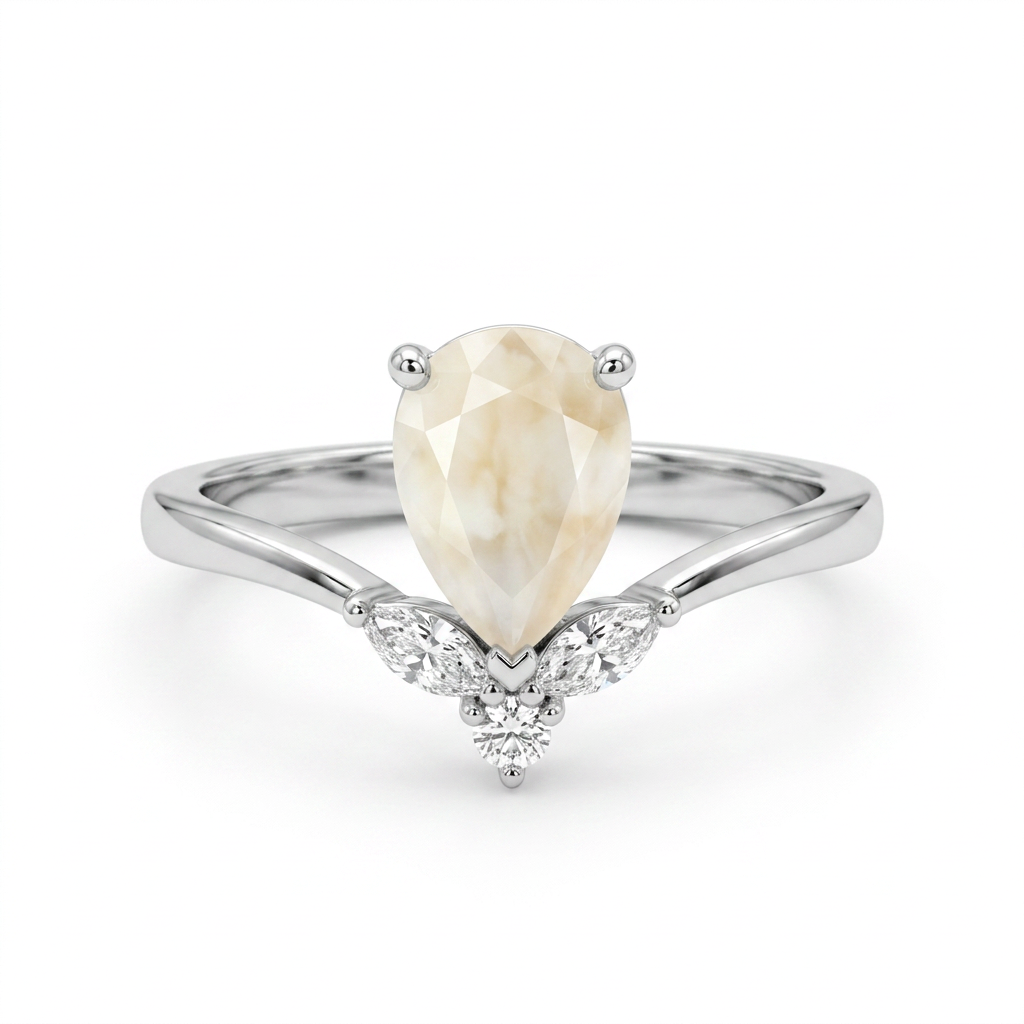 Veronica Solitaire Breastmilk Ring