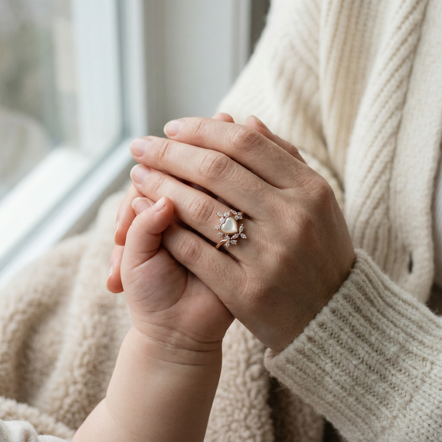 Giselle Solitaire Breastmilk Ring