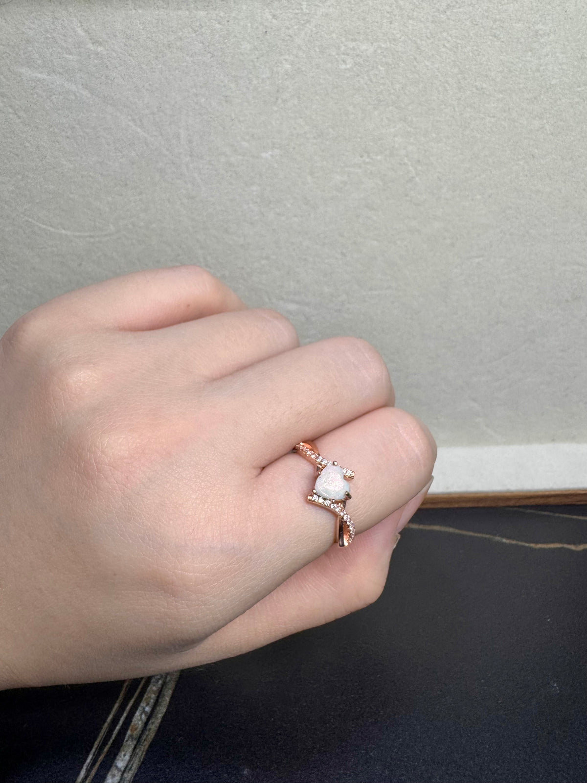 Rosalie Solitaire Breastmilk Ring