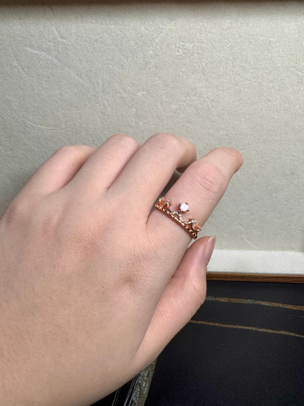 Tiara Solitaire Breastmilk Ring