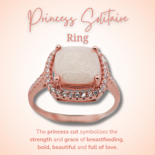 Princess Breastmilk Solitaire Ring