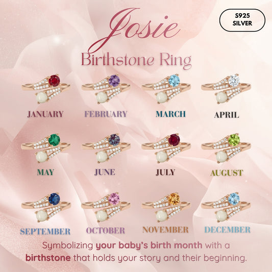 Josie Birthstone Breastmilk Ring