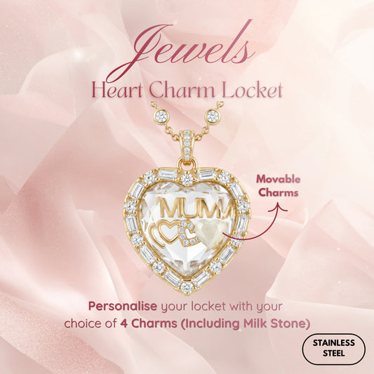 Jewels Heart Charm Locket