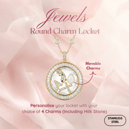 Jewels Round Charm Locket