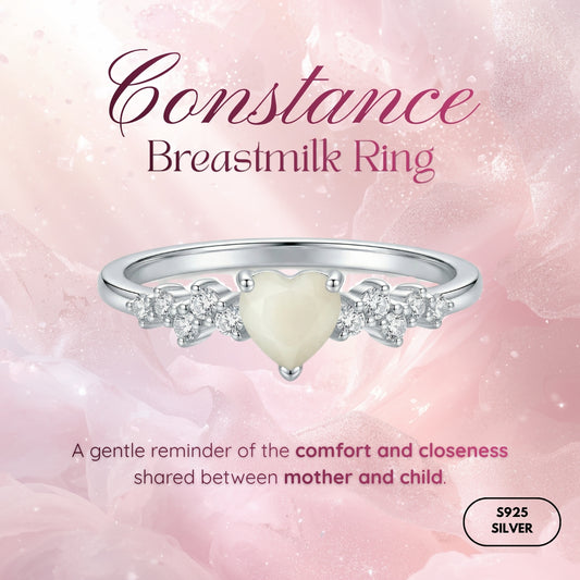 Constance Solitaire Breastmilk Ring
