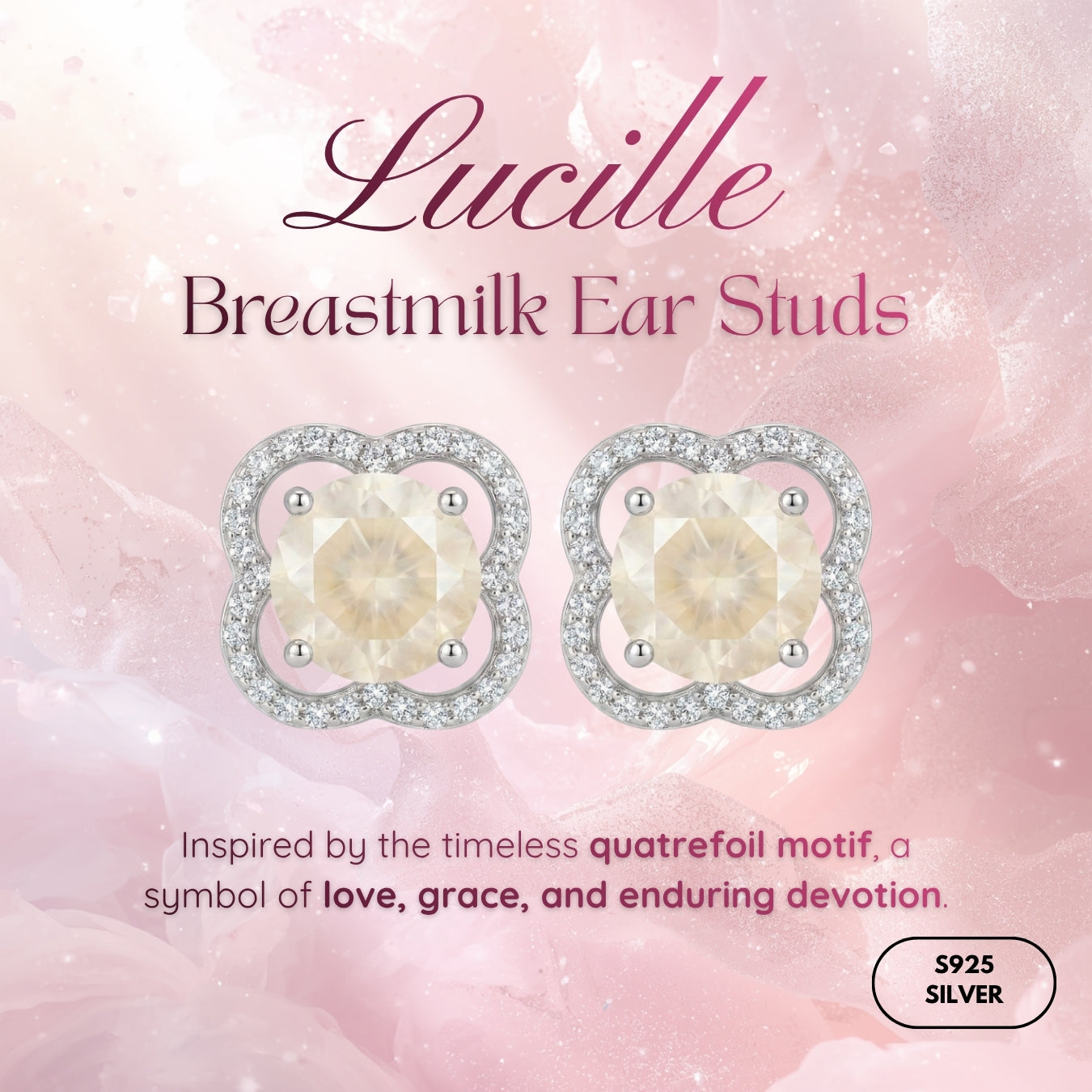 Lucille Breastmilk Ear Studs