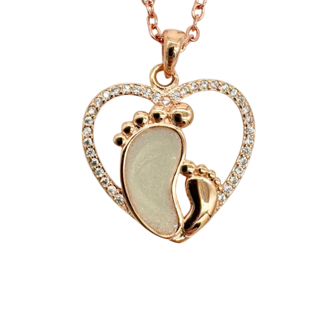 First Steps Heart Breastmilk Pendant