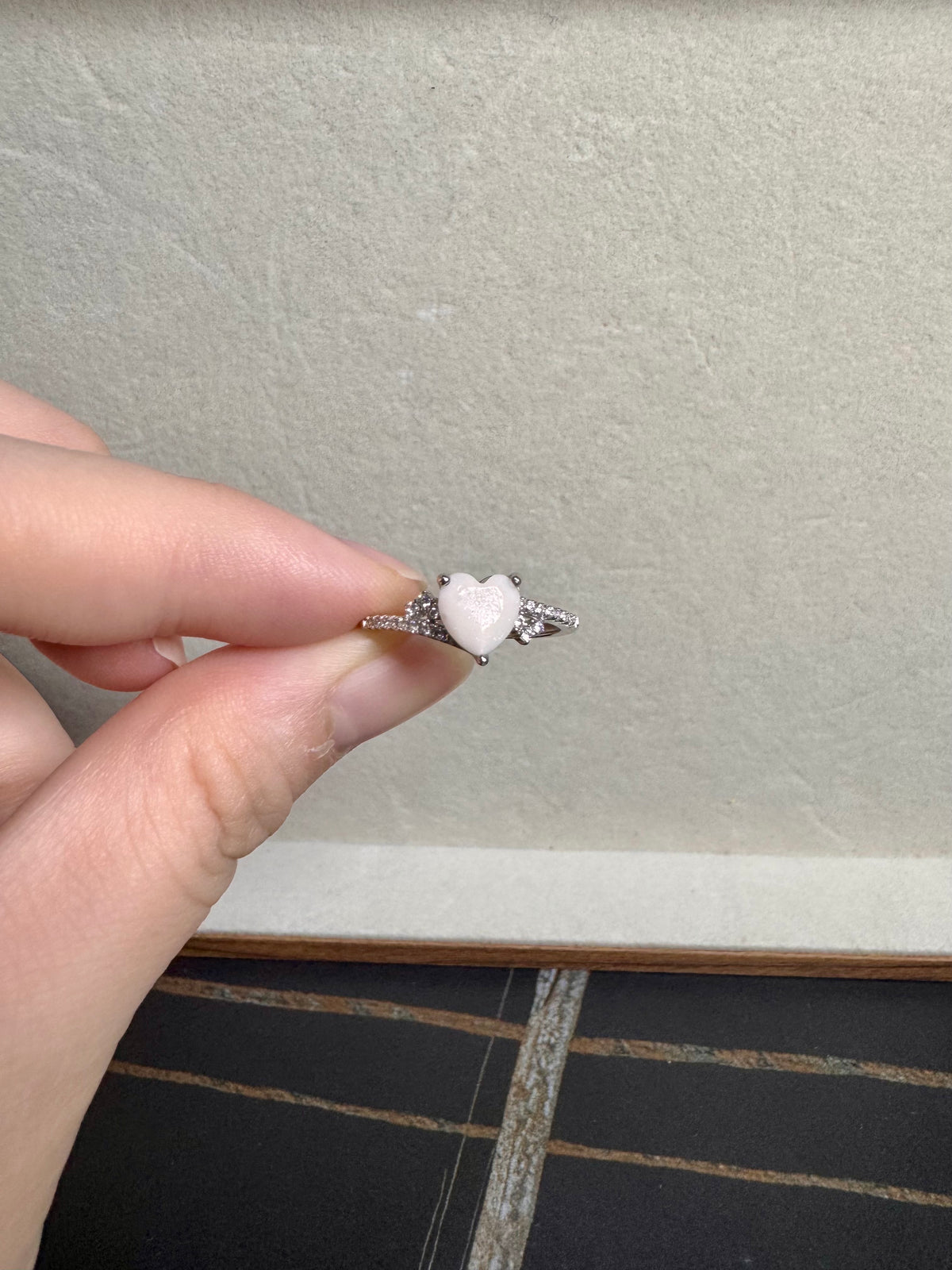 Angeline Solitaire Breastmilk Ring